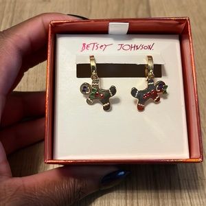 🆕 Betsy Johnson Gingerbread Cookie Earrings